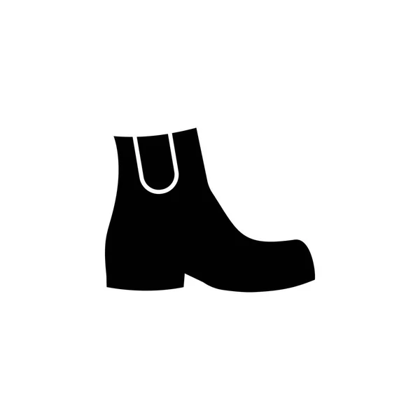 Ikon Sepatu Bot Pada Latar Belakang Putih Pakaian Atau Pakaian - Stok Vektor