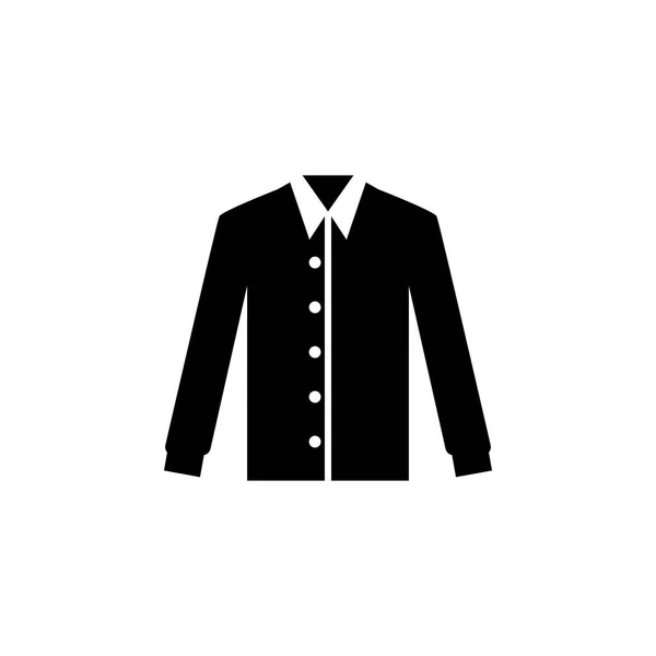 Значок Рубашки Белом Фоне Одежда Одежда Мода Мужчины Иконка Вектор — стоковый вектор