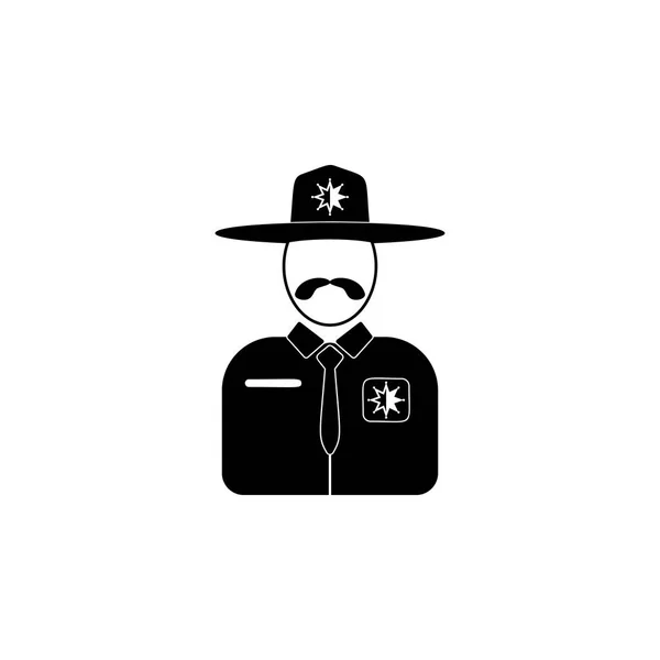 Sheriff Avatar Icon Element Popular Avatars Icon Премиум Качества Графический — стоковый вектор