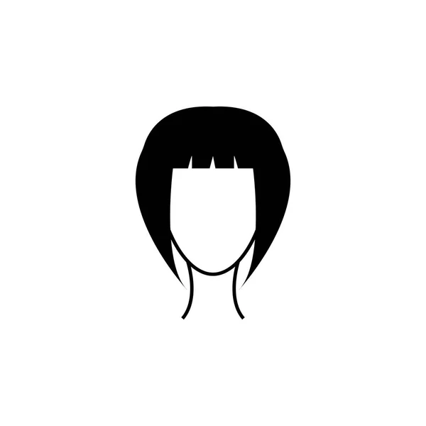 Icono Peinado Femenino Elemento Peinados Icono Diseño Gráfico Primera Calidad — Vector de stock