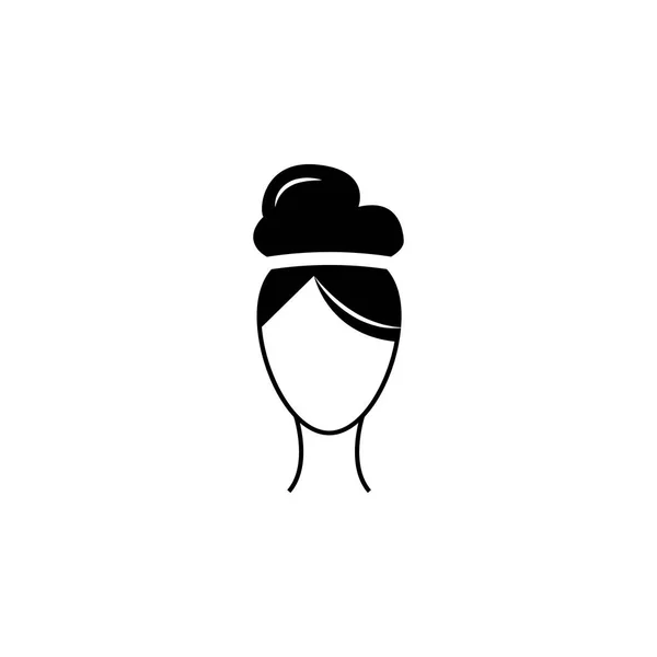 Weibliche Frisur Icon Element Frisuren Symbol Hochwertiges Grafikdesign Zeichen Symbolsammelsymbol — Stockvektor