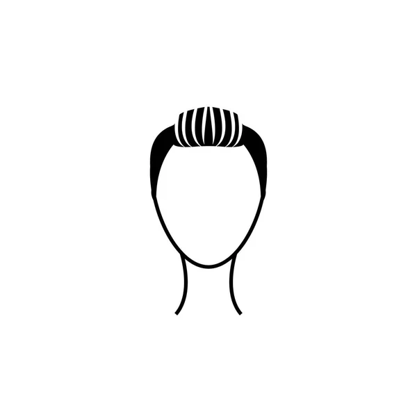 Icono Peinado Femenino Elemento Peinados Icono Diseño Gráfico Primera Calidad — Vector de stock