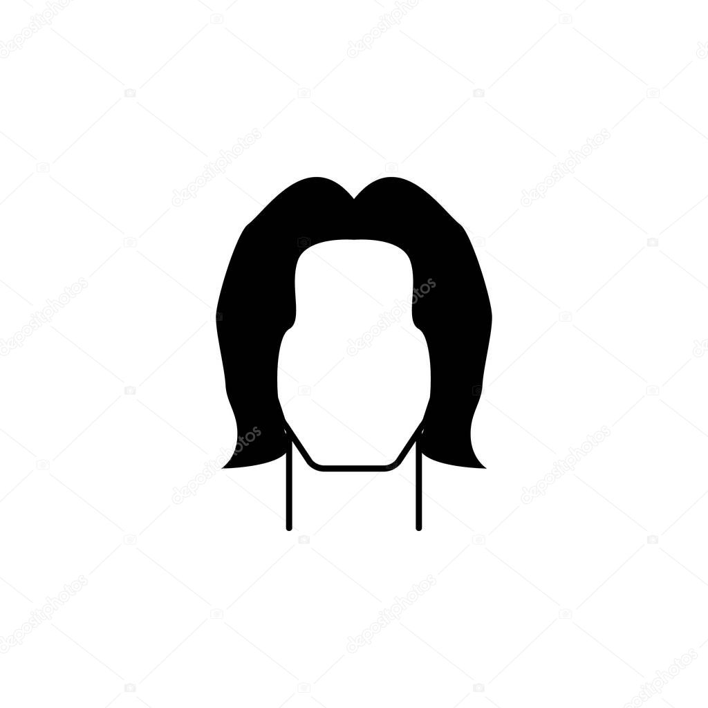 male hairstyle icon.Element hairstyles  icon. Premium quality graphic design. Signs, symbols collection icon for websites, web design, on white background