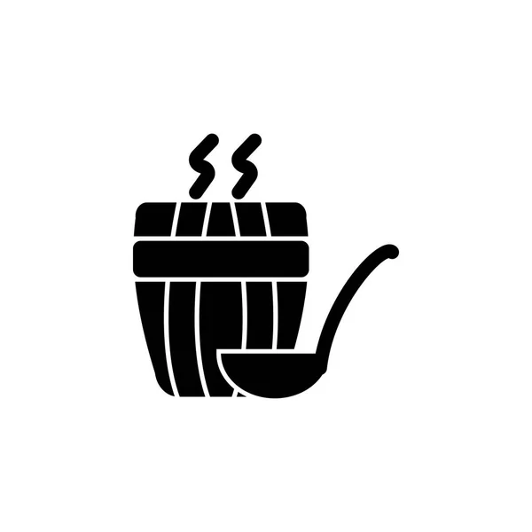 Парочка Значка Сауни Значок Елемента Ванної Сауни Графічний Дизайн Преміум — стоковий вектор