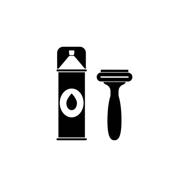 Foam Razor Shaving Icon Bathroom Sauna Element Icon Premium Quality — Stock Vector