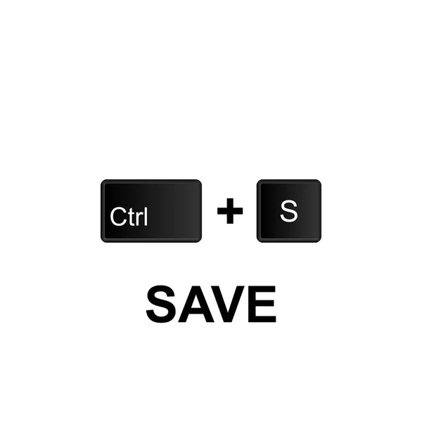 Keyboard shortcuts, save icon. Can be used for web, logo, mobile app, UI, UX on white background