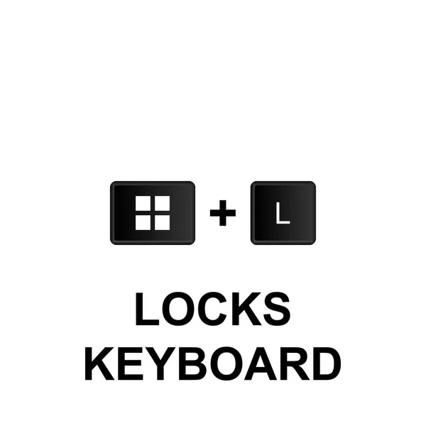 Tastaturkürzel Sperrt Tastatursymbol Kann Für Web Logo Mobile App Auf — Stockvektor