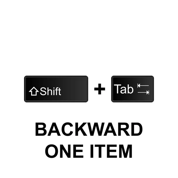 Klavye kısayolları, geriye dönük bir öğe simgesi. Web, logo, mobil uygulaması, Kullanıcı arabirimi, beyaz arka plan üzerinde Ux için kullanılan