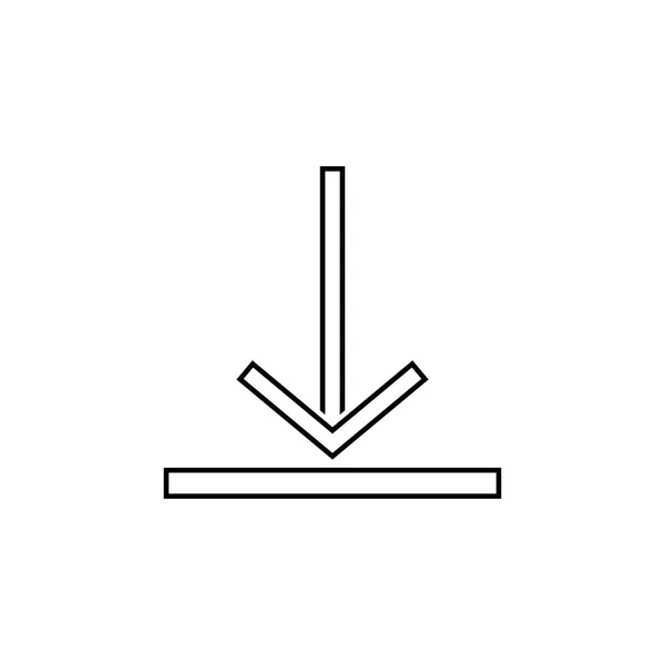 Icono Del Signo Carga Icono Línea Delgada Para Diseño Desarrollo — Archivo Imágenes Vectoriales