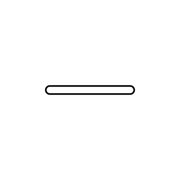 マイナス記号のアイコン ウェブサイトのデザイン アプリ開発の細い線のアイコン 白い背景の上のプレミアム アイコン — ストックベクタ