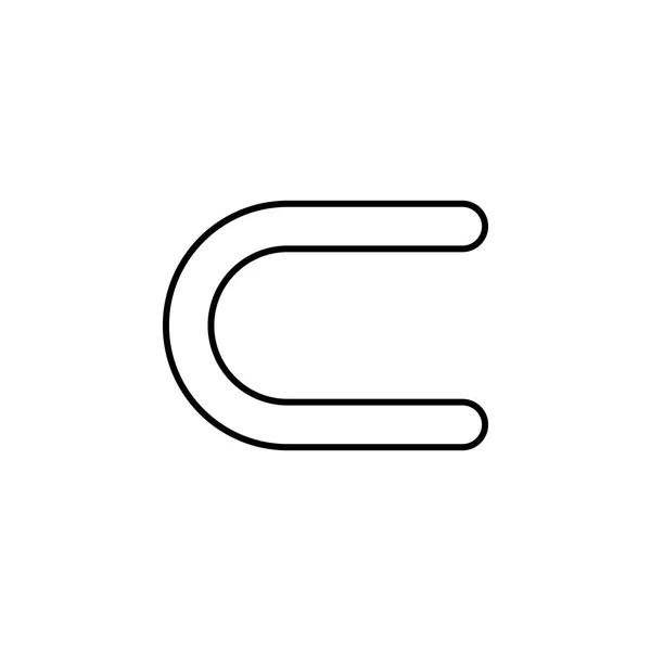 Знак Обратной Иконы Тонкая Линия Иконки Дизайна Разработки Веб Сайтов — стоковый вектор
