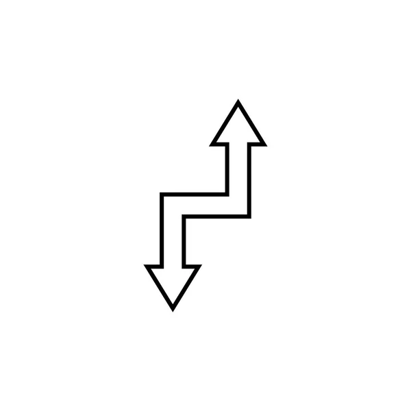 Doppelseitige Pfeile Thin Line Icon Für Website Design Und Entwicklung — Stockvektor