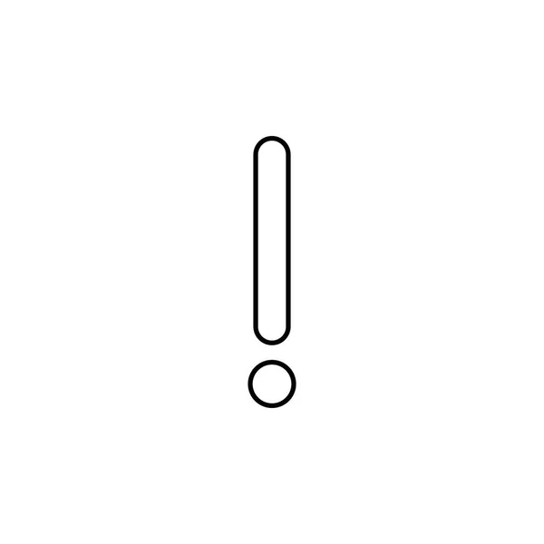 Значок Восклицательного Знака Тонкая Линия Иконки Дизайна Разработки Веб Сайтов — стоковый вектор