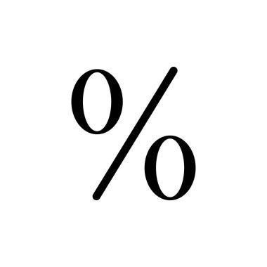 yüzde işareti simgesi. Web simgeler unsuru. Premium kalite grafik tasarım simgesi. Web siteleri, web tasarım, beyaz arka plan üzerinde hareket eden app için işaret ve sembolleri toplama simgesi