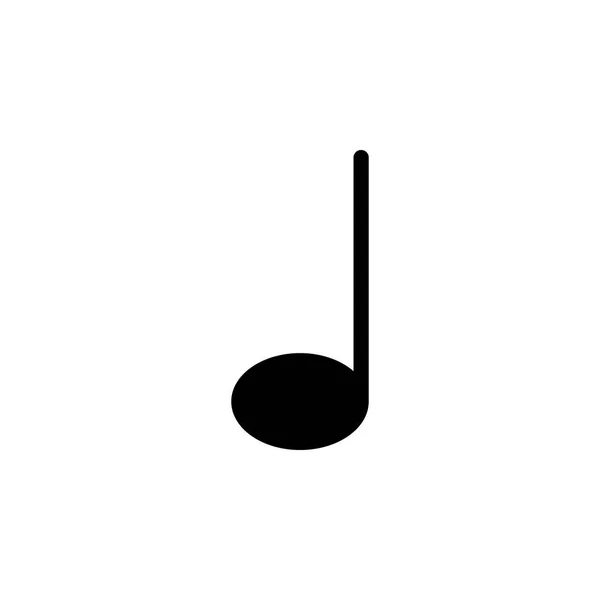 音乐音符图标 网页图标的元素 优质的平面设计图标 标志和符号收集图标的网站 网页设计 移动应用程序在白色背景 — 图库矢量图片