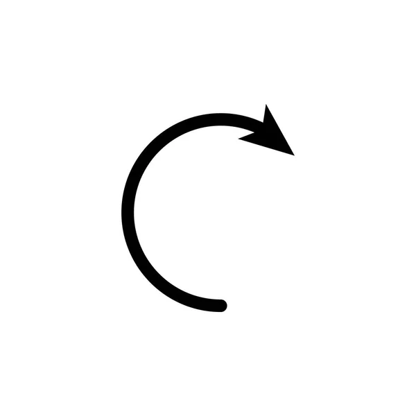 Kruhová Šipka Ikonu Prvek Webových Ikon Grafický Design Ikony Prémiové — Stockový vektor