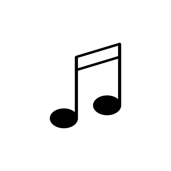 Icône Note Musicale Élément Icônes Web Icône Design Graphique Qualité — Image vectorielle