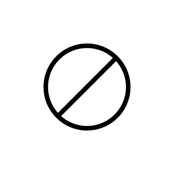 Иконка Запрета Элемент Веб Иконок Премиум Качество Графического Дизайна Значок — стоковый вектор
