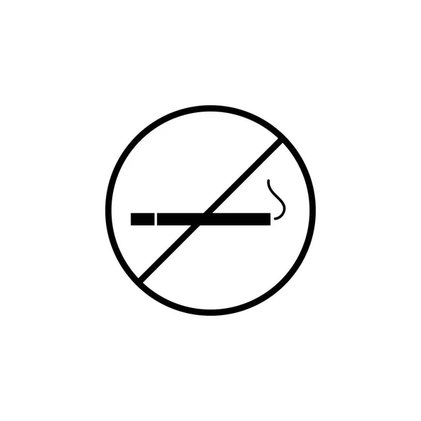 Proibição Fumar Ícone Elemento Ícones Web Ícone Design Gráfico Qualidade — Vetor de Stock