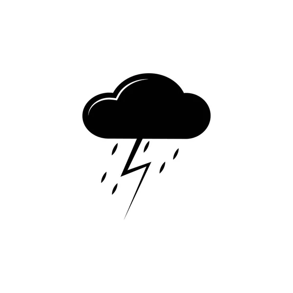 Tormenta Nube Icono Elemento Del Icono Del Tiempo Diseño Gráfico — Vector de stock