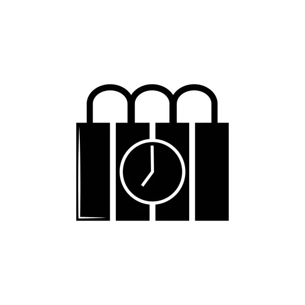 Бомба Значок Зброї Елемент Військової Ілюстрації Піктограма Знаків Символів Веб — стоковий вектор