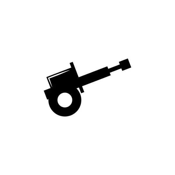 Waffe Kanonensymbol Element Militärischer Illustration Zeichen Und Symbole Für Webseiten — Stockvektor