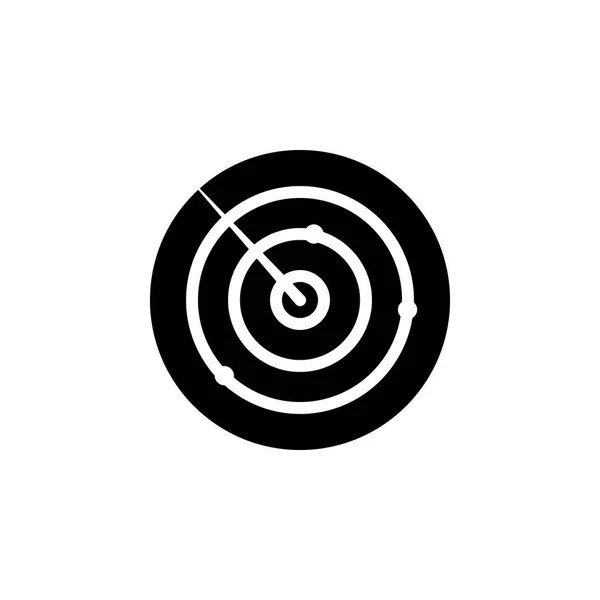 Waffe Radarsymbol Element Militärischer Illustration Zeichen Und Symbole Für Webseiten — Stockvektor