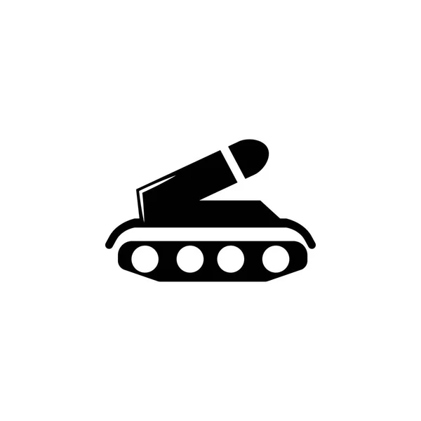 Armas Icono Del Tanque Elemento Ilustración Militar Signos Símbolos Icono — Archivo Imágenes Vectoriales