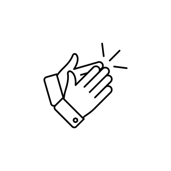 Руки Кулаки Костяшки Пальцев Контур Иконки Элемент Простой Иконки Сайтов — стоковый вектор