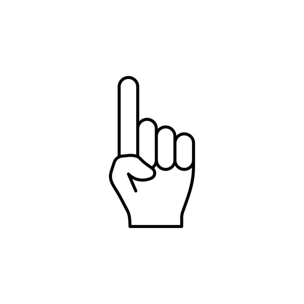 Hand Finger Nehmen Umriss Symbol Geben Element Des Einfachen Symbols — Stockvektor