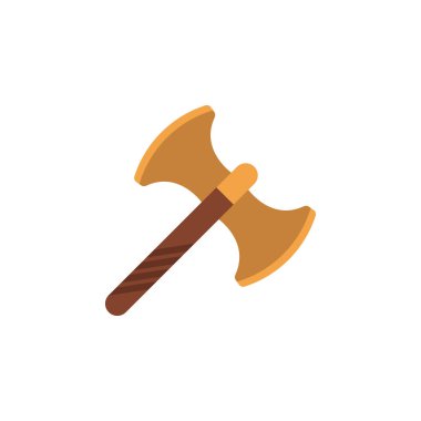 AX, savaş renkli simge. Savaş unsuru renkli, illüstrasyon zırh. Premium kalite grafik tasarım simgesi. Web siteleri, web tasarım, beyaz arka plan üzerinde hareket eden app için işaret ve sembolleri simgesi