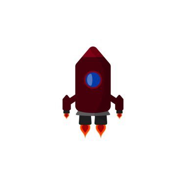 kalkış roket renkli simge. Mobil kavramı ve web uygulamaları için Ufo simge unsuru. Renkli kalkış roket simgesi mobil ve web için kullanılabilir. Beyaz arka plan üzerinde sigorta primi simgesi