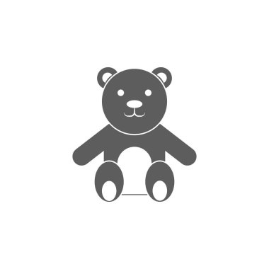 Oyuncak ayı simgesi. Mobil kavramı ve web uygulamaları için oyuncaklar unsuru. Web sitesi tasarımı ve geliştirme, uygulama geliştirme için simge. Beyaz arka plan üzerinde sigorta primi simgesi