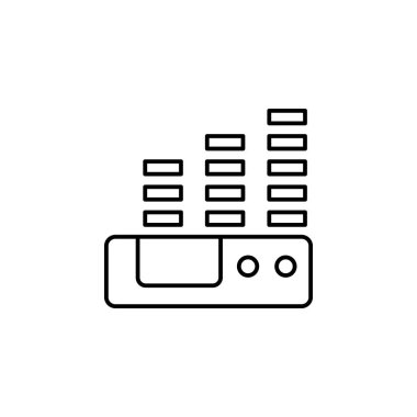 Ses Tiyatrosu simgesi. Tiyatro illüstrasyon unsuru. Premium kalite grafik tasarım simgesi. Web siteleri, web tasarım, beyaz arka plan üzerinde hareket eden app için işaret ve sembolleri simgesi