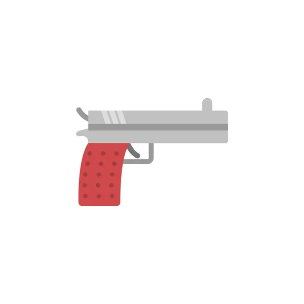 Pistola Icono Color Elemento Color Guerra Ilustración Armadura Icono Diseño — Vector de stock