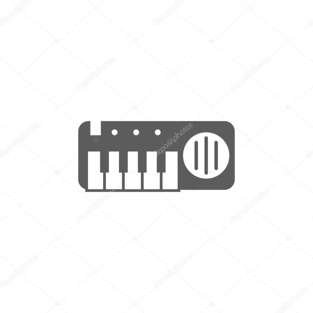 piano toy icon. Element of toys for mobile concept and web apps. Icon for website design and development, app development. Premium icon on white background