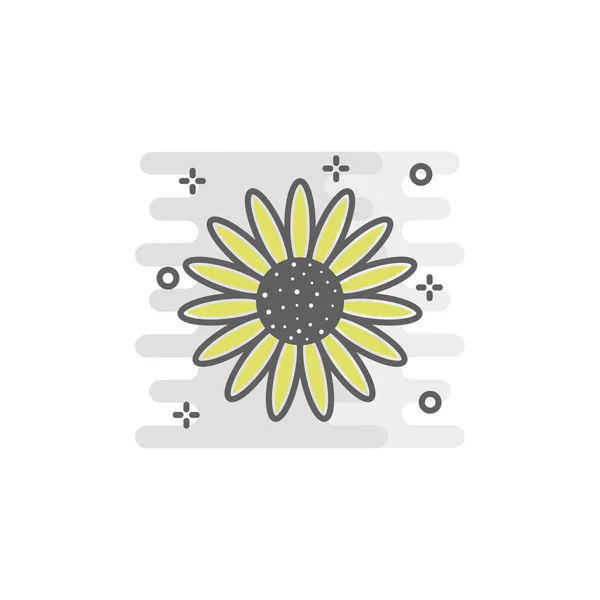 Sonnenblumenfarbe Symbol Element Des Fröhlichen Erntedankfestes Veranschaulichen Premium Qualität Grafikdesign — Stockvektor