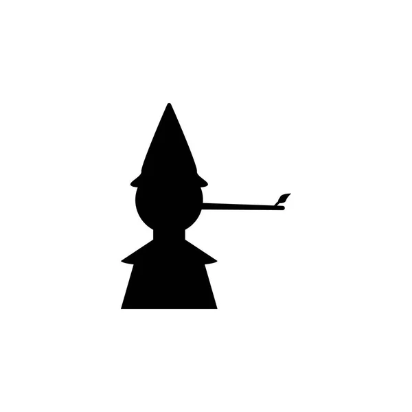 Pinocchio Silhouette Element Fairy Tale Heroes Illustration Premium Quality Graphic — Stock Vector