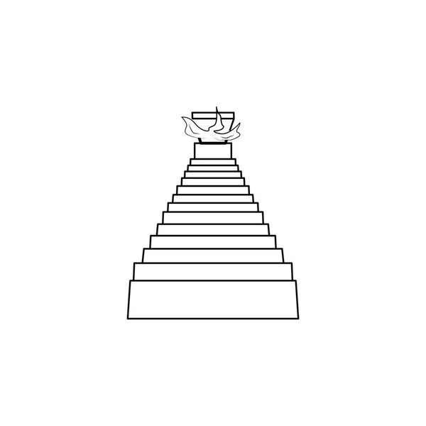 Лестница Иконе Ада Лестница Нашей Жизни Икона Премиум Качества Графический — стоковый вектор