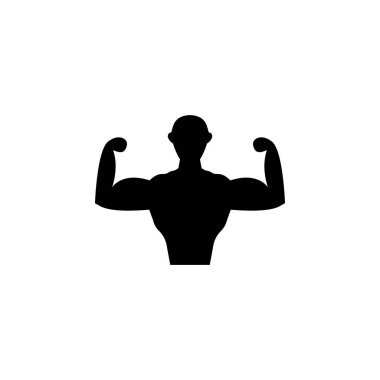 sertleştirilmiş kişi simgesi. Mobil kavramı ve web uygulamaları için spor idolü unsuru. Sertleştirilmiş kişi izole simgesi, web ve mobil için kullanılabilir. Beyaz arka plan üzerinde sigorta primi simgesi