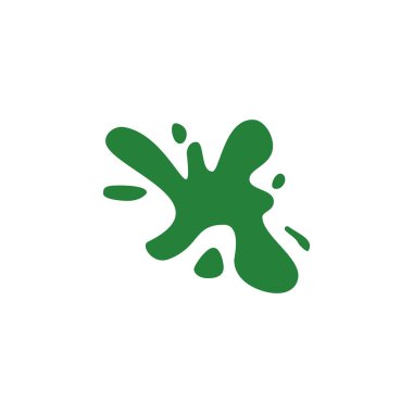 Sıçrama, avokado renkli simge beyaz arka plan