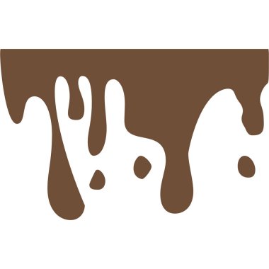 Sıçrama, kahve renkli simge beyaz arka plan