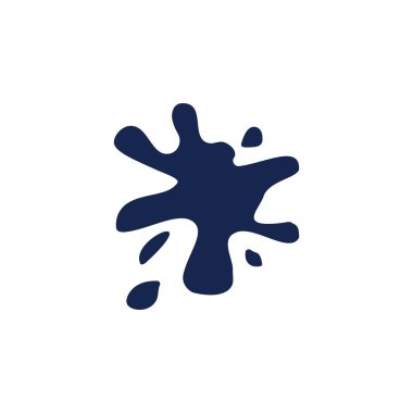 Sıçrama, çok renkli simge beyaz arka plan mürekkep