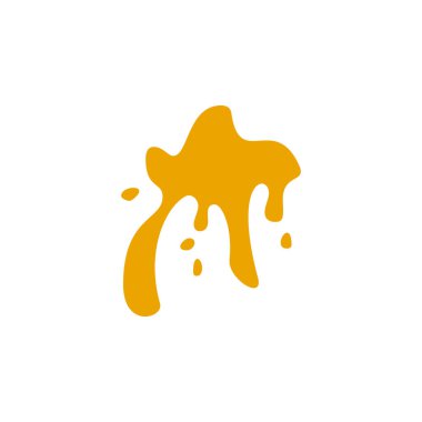 Sıçrama, turuncu renkli simge beyaz arka plan