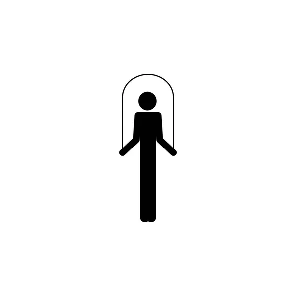 Чоловік Іконою Перемичкою Елемент Спортивної Ікони Значок Графічного Дизайну Преміум — стоковий вектор