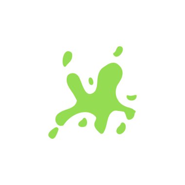 Sıçrama, çok renkli simge beyaz arka plan kireç