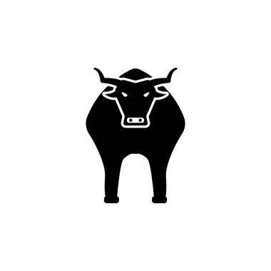 boğa simgesi. İspanya simgesinin kültür unsuru. Premium kalite grafik tasarım simgesi. Web siteleri, web tasarım, beyaz arka plan üzerinde hareket eden app için işaret ve sembolleri toplama simgesi