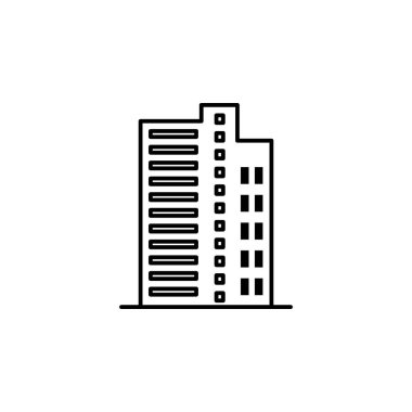 Bina anahat simgesi. Mimari çizimde unsuru. Premium Kalite grafik tasarım anahat simgesi. Web siteleri, web tasarım, beyaz arka plan üzerinde hareket eden app için işaret ve sembolleri anahat simgesini