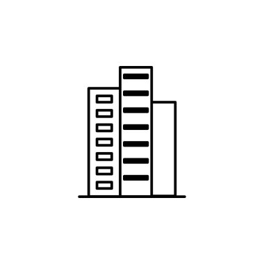 Bina anahat simgesi. Mimari çizimde unsuru. Premium Kalite grafik tasarım anahat simgesi. Web siteleri, web tasarım, beyaz arka plan üzerinde hareket eden app için işaret ve sembolleri anahat simgesini