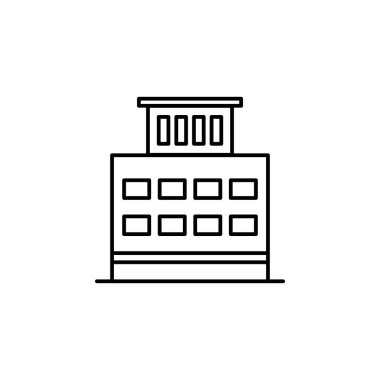 Bina anahat simgesi. Mimari çizimde unsuru. Premium Kalite grafik tasarım anahat simgesi. Web siteleri, web tasarım, beyaz arka plan üzerinde hareket eden app için işaret ve sembolleri anahat simgesini